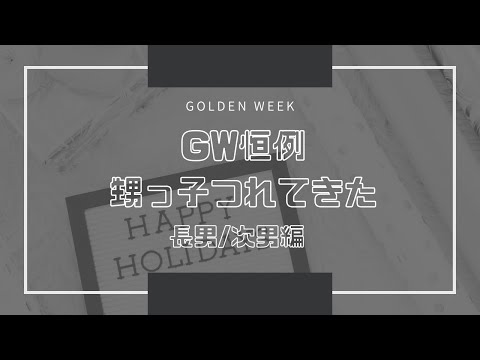 GW恒例　甥っ子連れてきた　長男/次男編