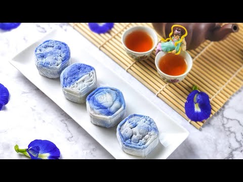 Snow Skin Mooncakes with Red Bean Paste Recipe 🥮 冰皮月餅和紅豆沙餡做法 [My Lovely Recipes]