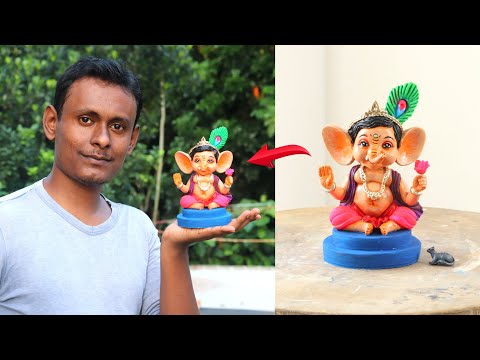 Very easy Bal ganesha murti making PART 2 | ganesh murti banana | clay art