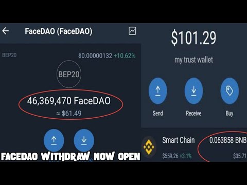 Facedao | facedao airdrop | facedao withdraw | how to sell facedao on trust wallet | Instant airdrop