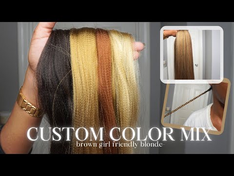 How To Get The Perfect Custom Brown and Blonde Box Braids Tutorial