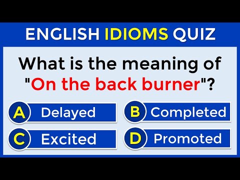 English Idioms Quiz | CAN YOU SCORE 30/30? #challenge 65