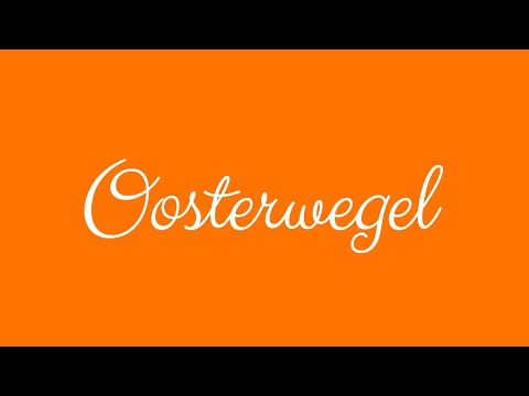 ✎ Oosterwegel ✎ English Cursive Handwriting Tutorial