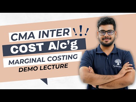 P8 Costing | Marginal Costing | June 2025 | Dec 2025 DEMO VIDEO | CMA INTER