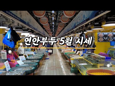 연안부두(인천종합어시장) 5월 수산물 시세  Incheon Complex Fish Market May Types and prices of seafood