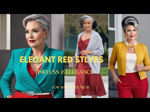 Elegant Timeless Red Outfit Ideas For Women After 50