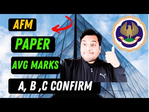 |AFM Paper CA Final ICAI Exam Paper -2 Average Marks A, B & C Confirm| Do It Now|