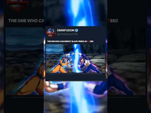 The one who can defeat BLACK FRIEZA in 0.1 sec 🥶 | #blackfrieza #ultraego #ultrainstinct #omnifusion