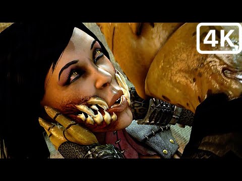 D'vorah Eats Mileena Alive Scene - Mortal Kombat (2023) 4K ULTRA High Graphics