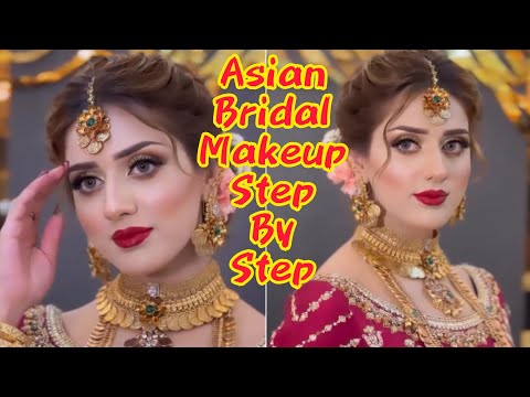 Step -by - Step ASIAN / INDIAN BRIDAL EYE MAKEUP TUTORIAL | Bridal Makeup step by step |