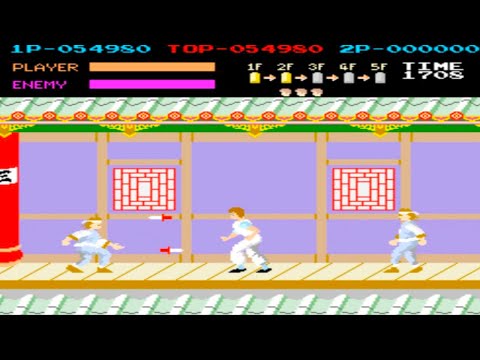 Kung-Fu Master aka Spartan X Arcade Gameplay Playthrough