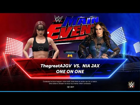 WWE 2K24 - AWA Main Event: ThegreatAJGV vs Nia Jax