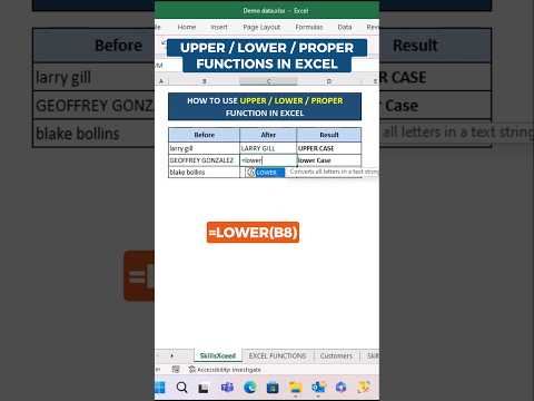 excel names captial formula hacks #shorts #exceltips #exceltricks