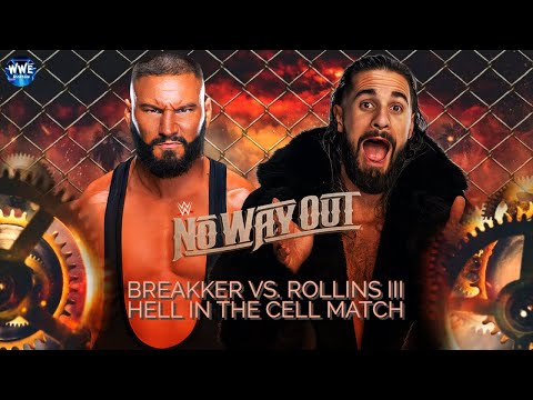 WWE 2K24 NO WAY OUT; BREAKKER VS. ROLLINS INSIDE HELL IN A CELL!!!