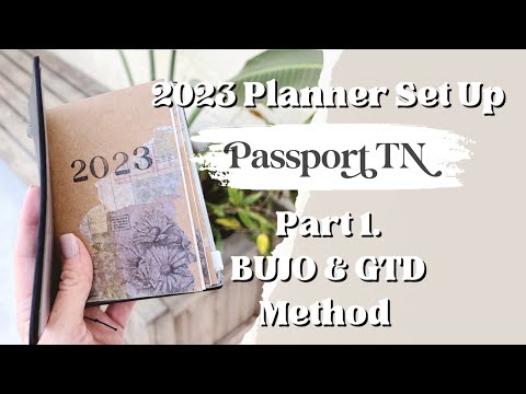 2023 BULLET JOURNAL SET UP | Passport Travelers Notebook • Part 1