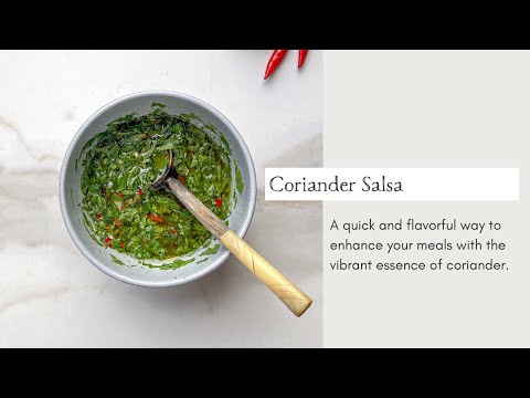 Salsa Verde (Coriander Salsa) | Cooking with Zahra