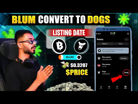 BLUM COINS CONVERT TO DOGS || BIGGEST AIRDROP BLUM WITHDRAWAL || BLUM $1 PRICE || NO GAS FEE