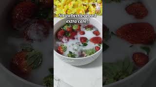 How to wash strawberry 🍓🍓| #short #shorts #shortvideo #strawberry #strawberrywash#food #fruit #love