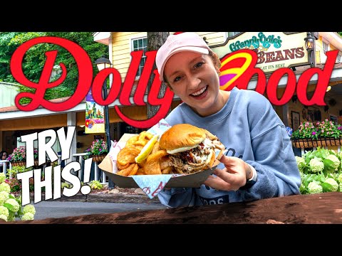 Trying the BEST Food at Dollywood! Cinnamon Bread, Hickory House BBQ, Mountain Fry Bread & More!