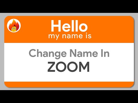 How to Change Names in a ZOOM Meeting