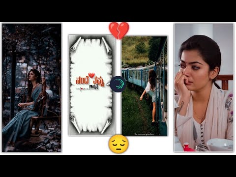 🥲Girls love feeling💔Whatsapp status video editing in alightmotion||shake effect Kannada#alightmotion