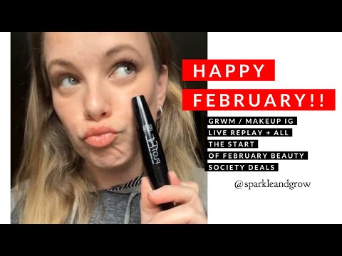 Beauty Society February Makeup Deals ❤️💖 sparkleandgrow.com 💋 #beautysociety #grwm #makeup