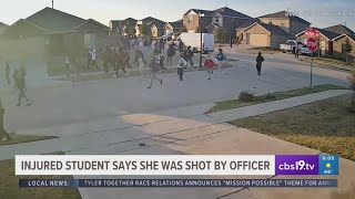 Injured student claims officer shot her during Forney neighborhood fight