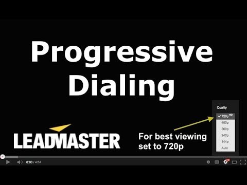 Progressive Dialing