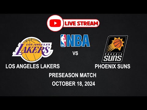 NBA LIVE! LAKERS vs SUNS | NBA PRE SEASON | October 18, 2024 | NBA2K24 CPU vs CPU