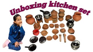 Diy Unboxing kitchen set@mini kitchen items