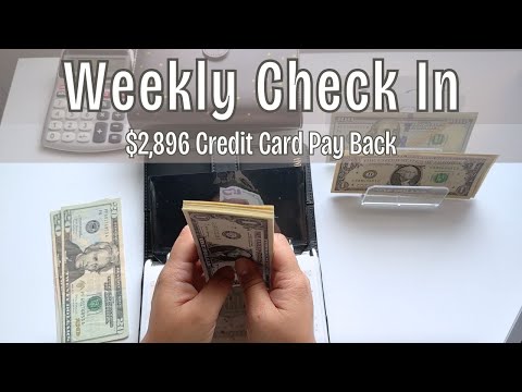 Paying My Credit Card With My Envelopes - Weekly Check In