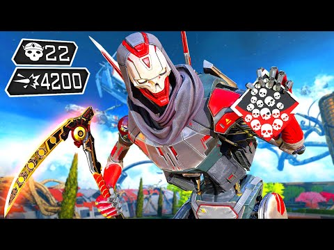 REVENANT 22 KILLS AND 4200 DAMAGE ABSOLUTELY INSANE (Apex Legends Gameplay)