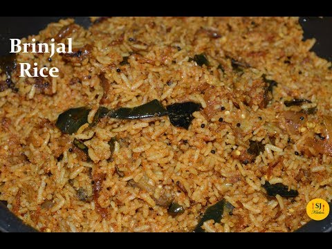 Tasty Vangi Bath Recipe | How To Make Brinjal Rice | Easy Lunch Box Rice Recipes