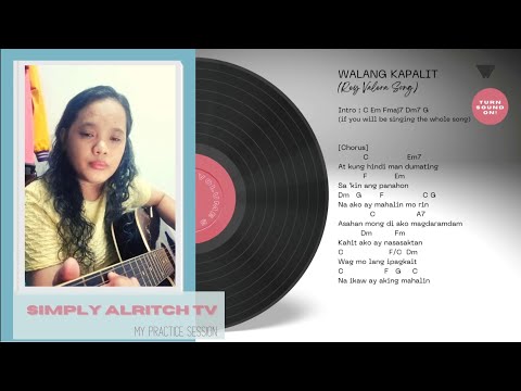 Walang Kapalit Acoustic Cover with Lyrics and Chords Guide | Rey Valera Song #opmclassic #opmhits