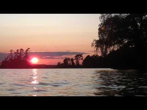 Sunset water sounds on Cameron Lake