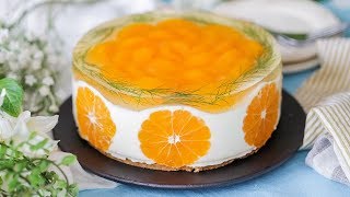 【さっぱり爽やか🍊】みかんババロアケーキ