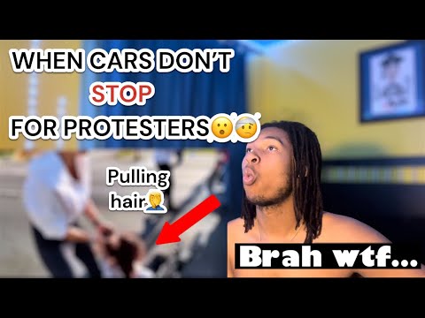 When Cars Don’t Stop For Protesters | (REACTION!) 😮 #protest #reaction