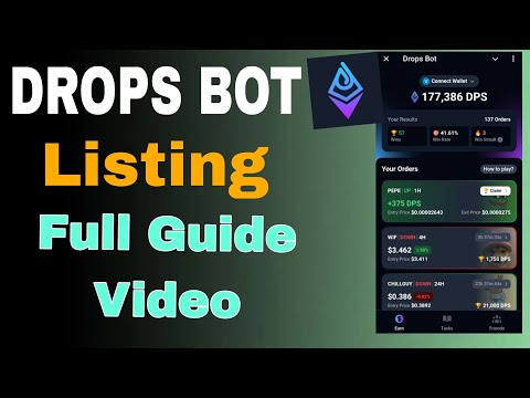 Drops Bot Airdrop Listing 🔥 Etherdrops Airdrop Full Guide | Don't Miss It ❤️