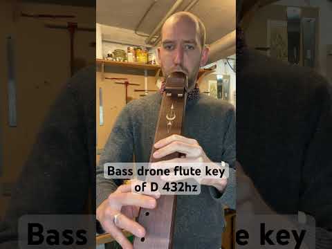 I'm about to ship this bass drone flute, tuned to 432hz #bassflute #droneflute #grounding #deep