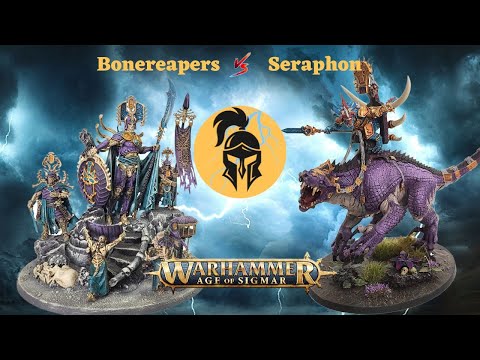 Age of Sigmar Battle Report: New Seraphon vs NEW Ossiarch Bonereapers