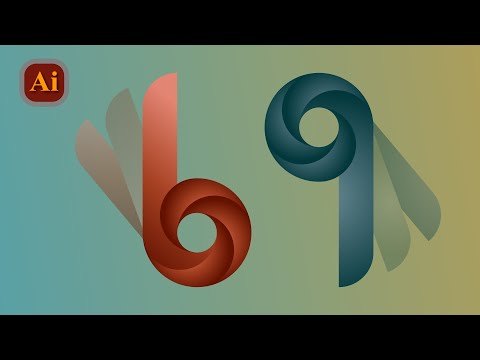 How to make a Swirling Gradient Logo in Adobe Illustrator