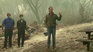 Newsom details 'climate emergency' as fires rage