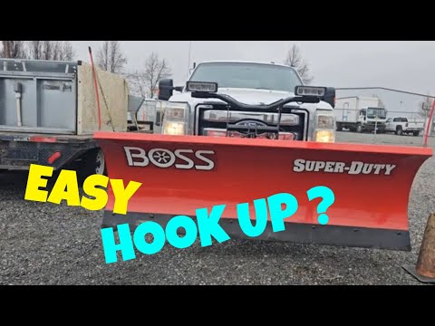 Boss Snow Plow hook up. How Easy Is It?