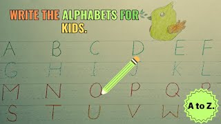 Write the Alphabets | Alphabets writing for preschool | Nursery class activity sheet | Trace the Abc