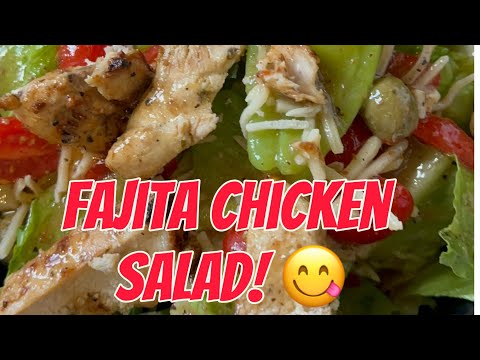 Fajita Chicken Salad 🥗😋 | Vegetable Salad | Fajita Chicken |  Salad Recipe | Jin Moore