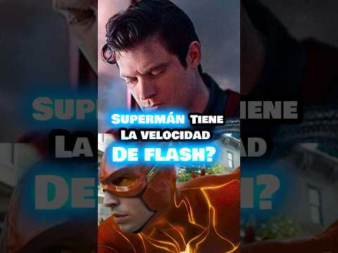 SUPERMÁN tiene la velocidad de FLASH? #godzilla #dc #monsterverse #flash #superheroes #shorts