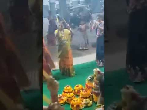 Bathukamma special video #village  Sambaralu