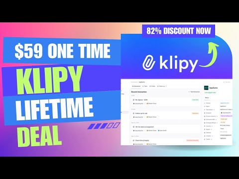 🔰💥🔰 Klipy Lifetime Deal | The Ultimate CRM Hack  | $59 Lifetime Deal | 82% Now