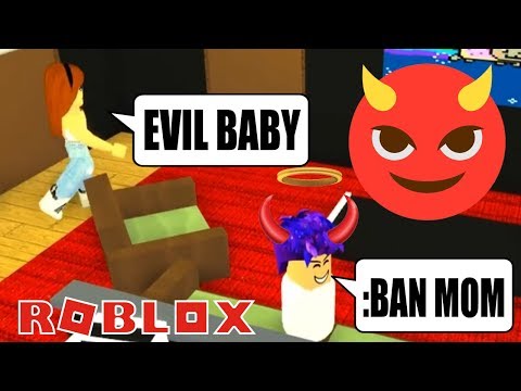 EVIL BABY WITH ADMIN COMMANDS IN ROBLOX!