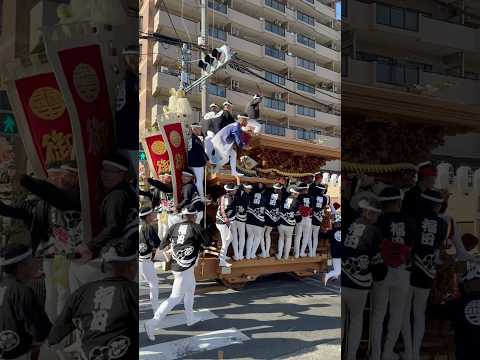 岸和田南掃守地区だんじり祭り 福田町やり回し 6.10.12